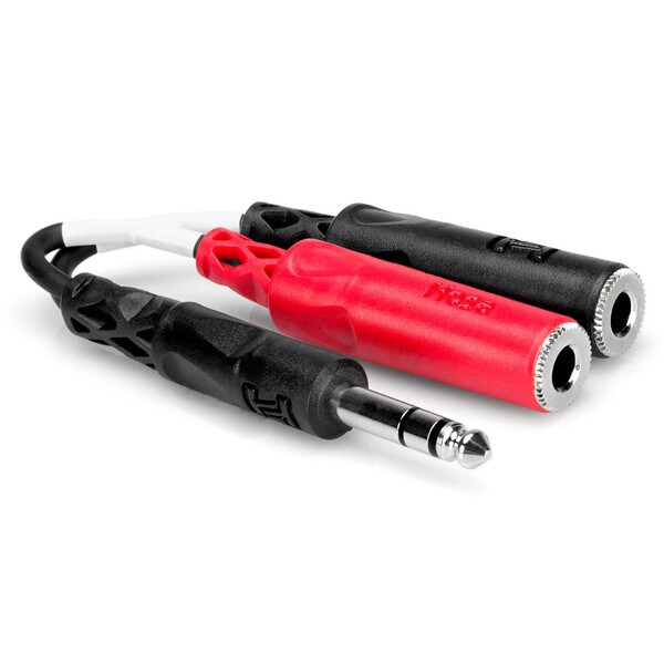 Main product image for Hosa YPP-117 1/4" Male TRS to Dual 1/4" Female TS Stereo Breakout241-9052
